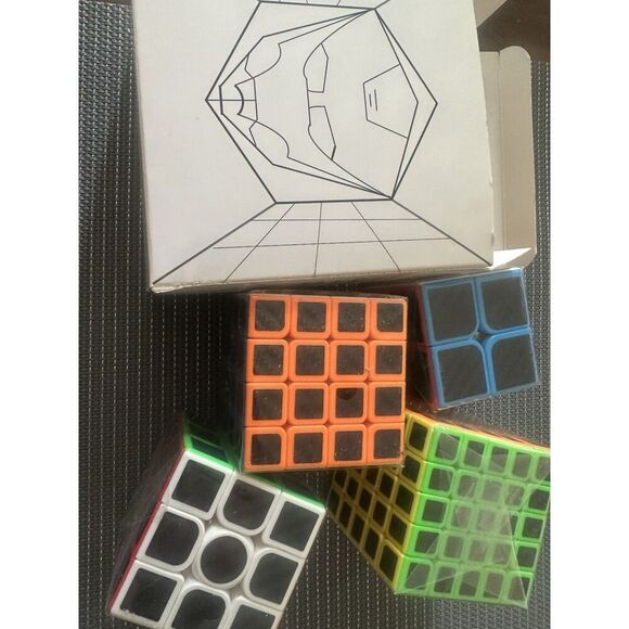 NIB Set Of 4 Speed Cube Cubes Sealed - Picture 3 of 3
